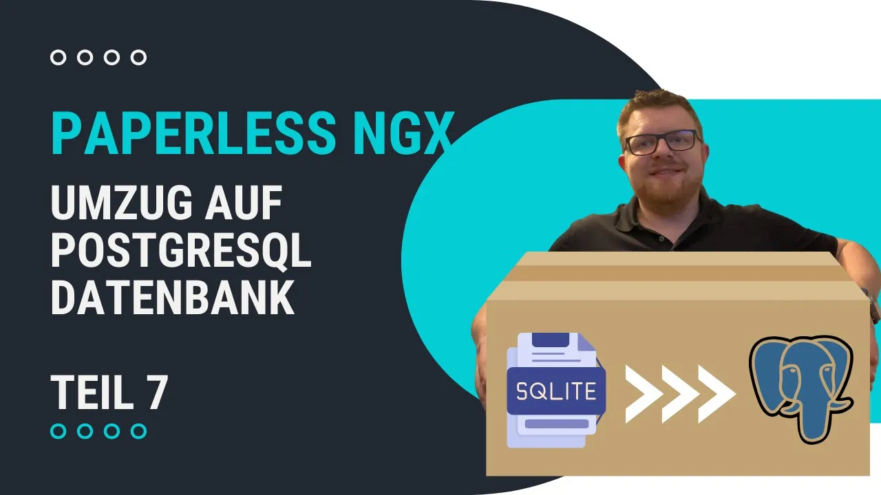 Paperless – Wechsel zu Postgresql Datenbank